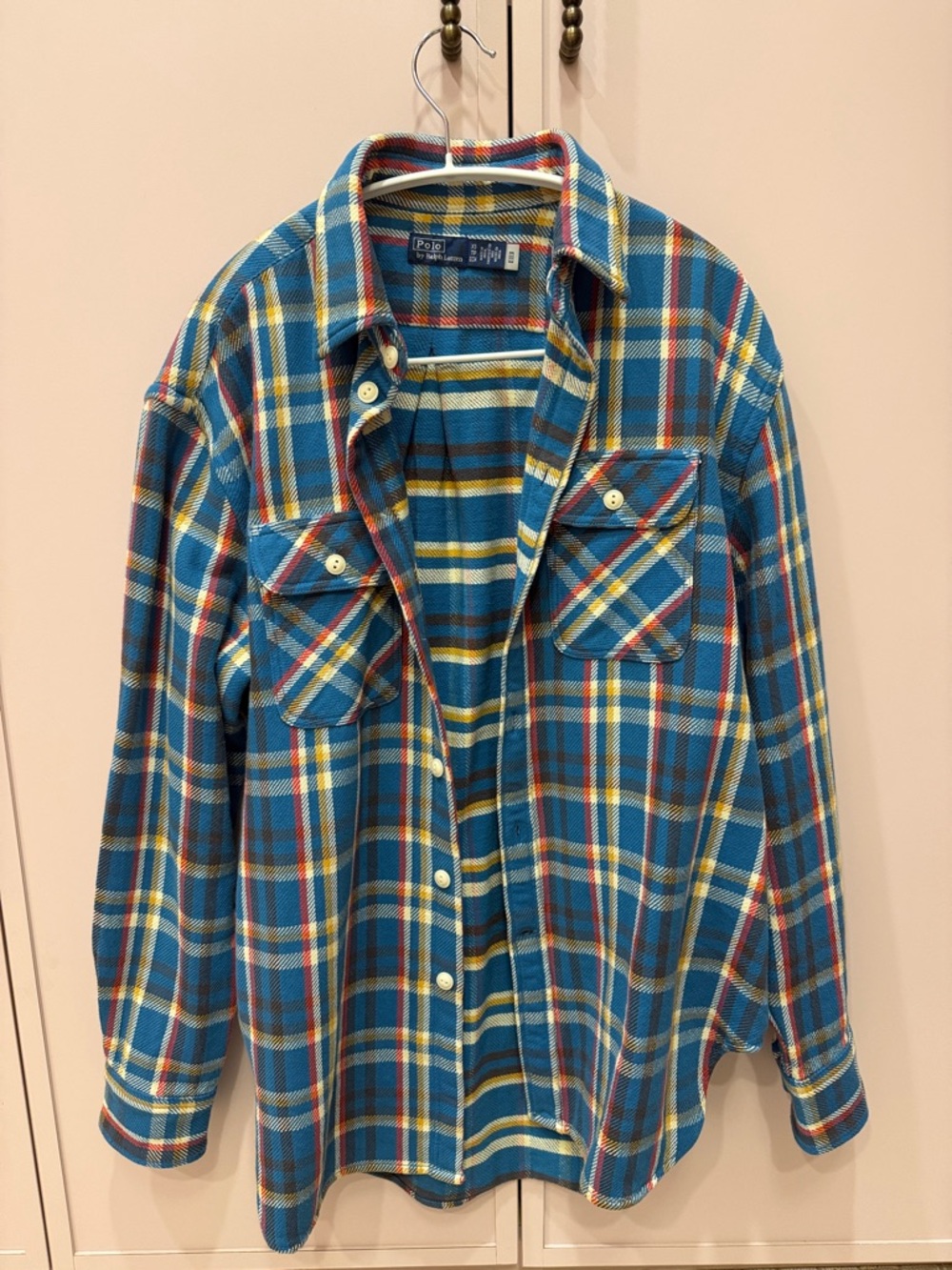 Polo by Ralph Lauren Blue Yellow Plaid Button-Down Shirt